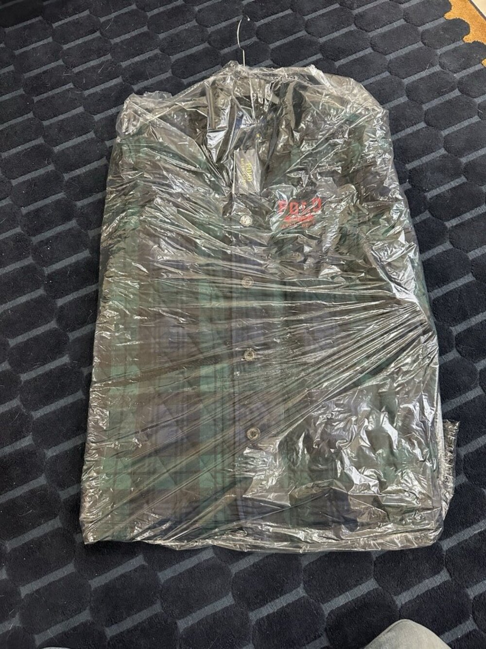 Polo Ralph Lauren Logo Plaid Barn Coat Men's XL - Picture 3 of 4